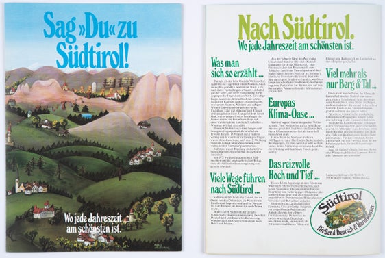 Tourismuswerbefaltblatt aus den 70er Jahren
