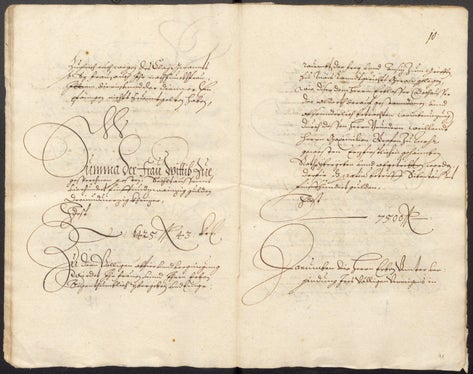 Witwenvertrag vom November 1659 (Auszug)