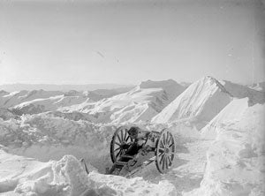 Un cannone al fronte dell'Ortler (Fondo fotografico Haller)