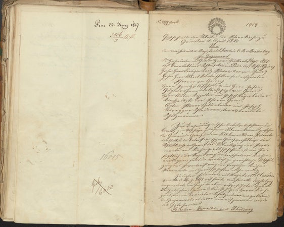 Libro d'archiviazione di Bolzano 1847, fol. 1929r