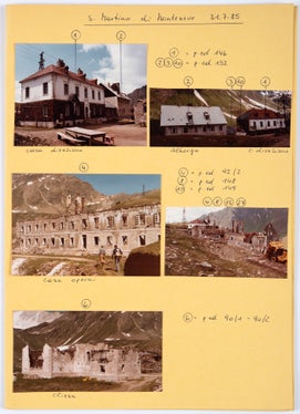 5b) Nel 1985, dopo la chiusura definitiva della miniera di Monteneve, fu eseguito un rilevamento dello stato e della consistenza degli impianti e delle contigue infrastrutture. (Ufficio innovazione industriale, n. 80)
