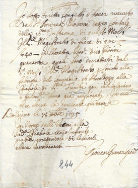 Archiv des Merkantilmagistrats Bozen, Nr. 3.24.1. 