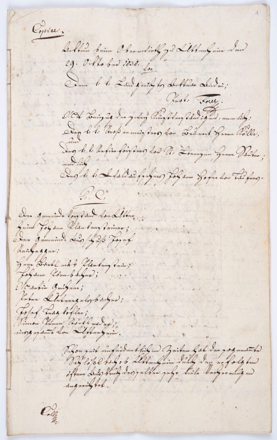 Archivio comunale di Villa Ottone, n. 19_1