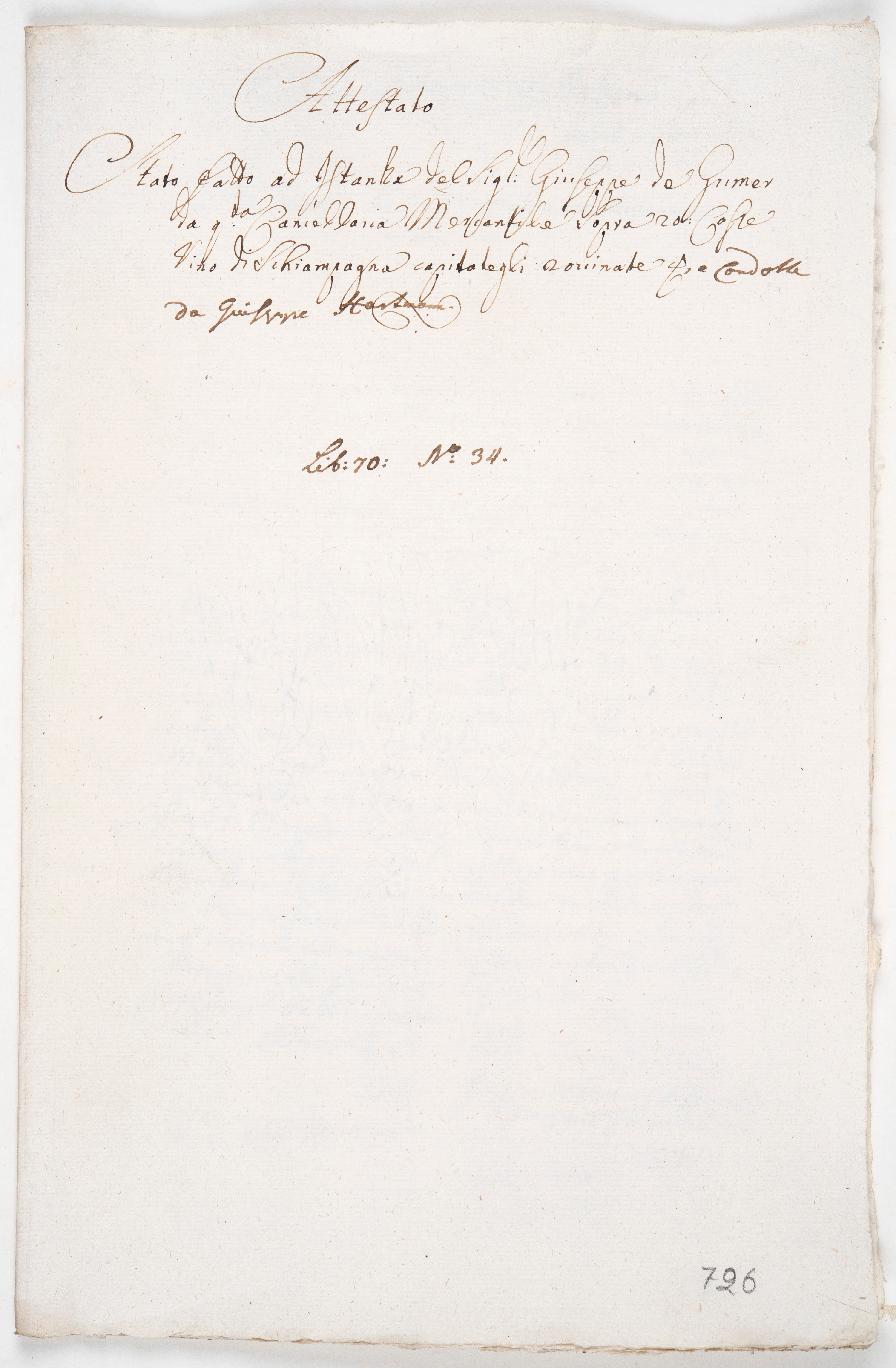 Archiv des Merkantilmagistrats Bozen, Nr. 3.2.70/34_1