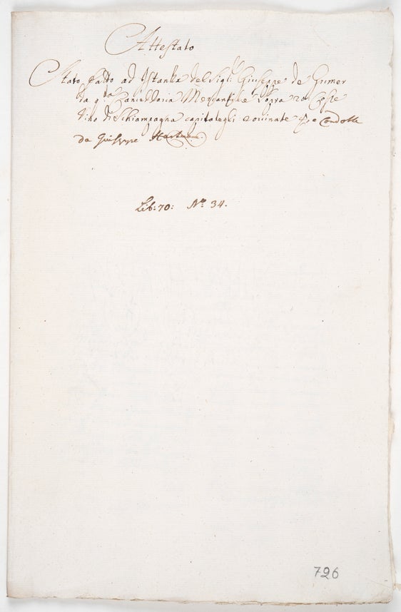 Archiv des Merkantilmagistrats Bozen, Nr. 3.2.70/34_1
