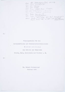 Planungsstudie zur Fremdenverkehrsentwicklung im Obervinschgau, 1975