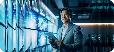 Image of an asian man smiling.