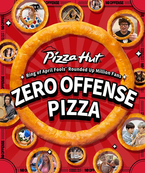 Dentsu Creative Taiwan's "Pizza Hut Zero Offense Pizza"