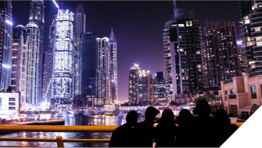 Image: City skyline with modern buildings, symbolizing the future of finance and payments in APAC as featured in our latest Finance DNA whitepaper.