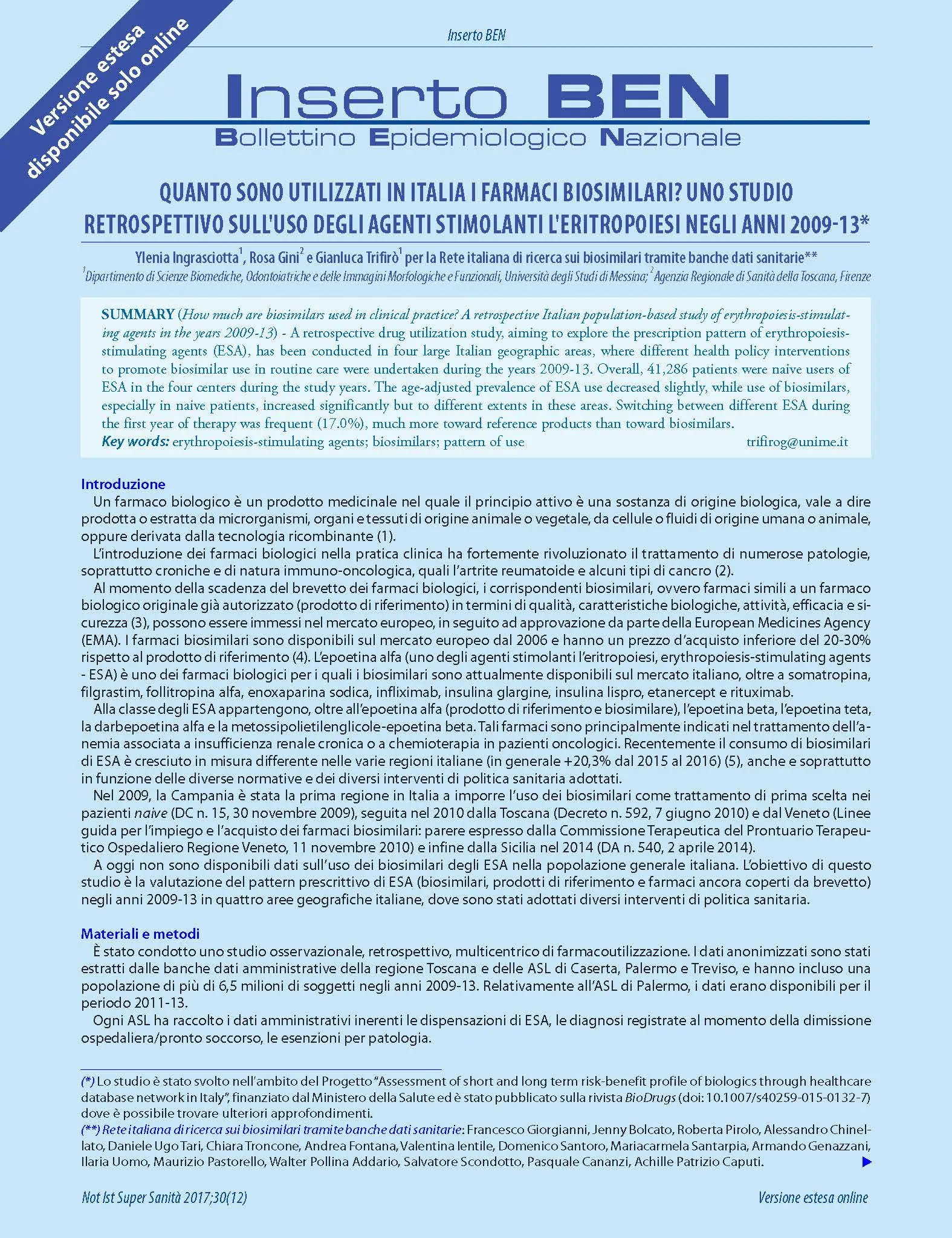 Analisi della variazione geografica dei tassi di ospedalizzazione in provincia di Bolzano (anno di pubblicazione 2017)
