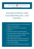 Südtiroler Gesundheitsprofil und Gleichbehandlung - Aktualisierung 2019