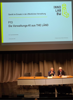 SIAG-Präsident Oscar De Iorio, SIAG-Direktor Stefan Gasslitter bei einer Livestreamübertragung