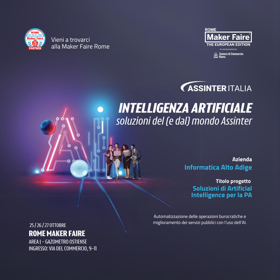 Die Veranstaltung "Maker Faire" in Rom am 25. 26. und 27. Oktober 2024