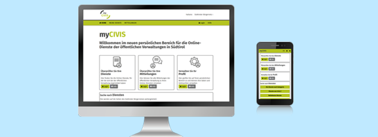 Homepage myCIVIS