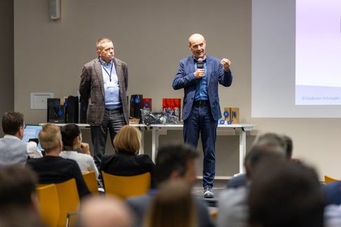 Martin Steinmann (Direktor der Landeszahlstelle) und Martin Pazeller (Direktor der Abteilung Landwirtschaft)