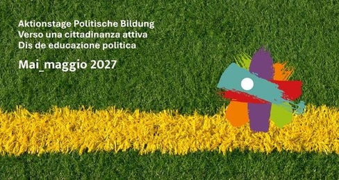 Im kommenden Jahr finden die Aktionstage politische Bildung zum Thema Spielräume statt. Wer vom 2. bis 9. Mai 2027 Veranstaltungen zu diesem Thema organisieren wird, kann sich im Amt für Weiterbildung und Sprachen melden. (Grafik: Amt für Weiterbildung und Sprachen)