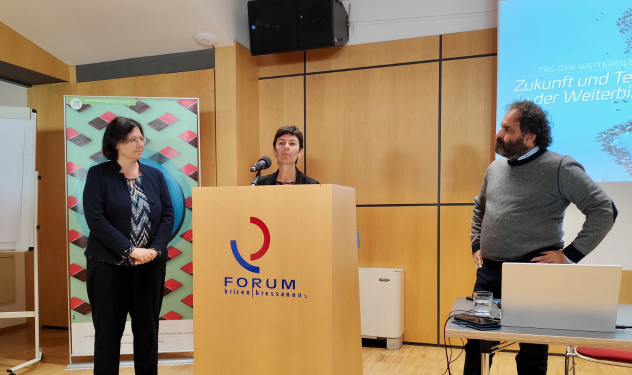 Eröffnung Anika Michelon Donatella Richetto e Luca Bizzarri (Foto: LPA/Amt für Weiterbildung und Sprachen)