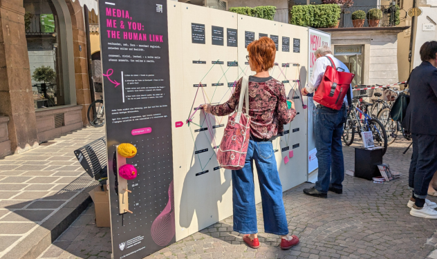 Interaktive Austellung Media, me & you: The human link (Kornplatz 27.04.2026 BS)