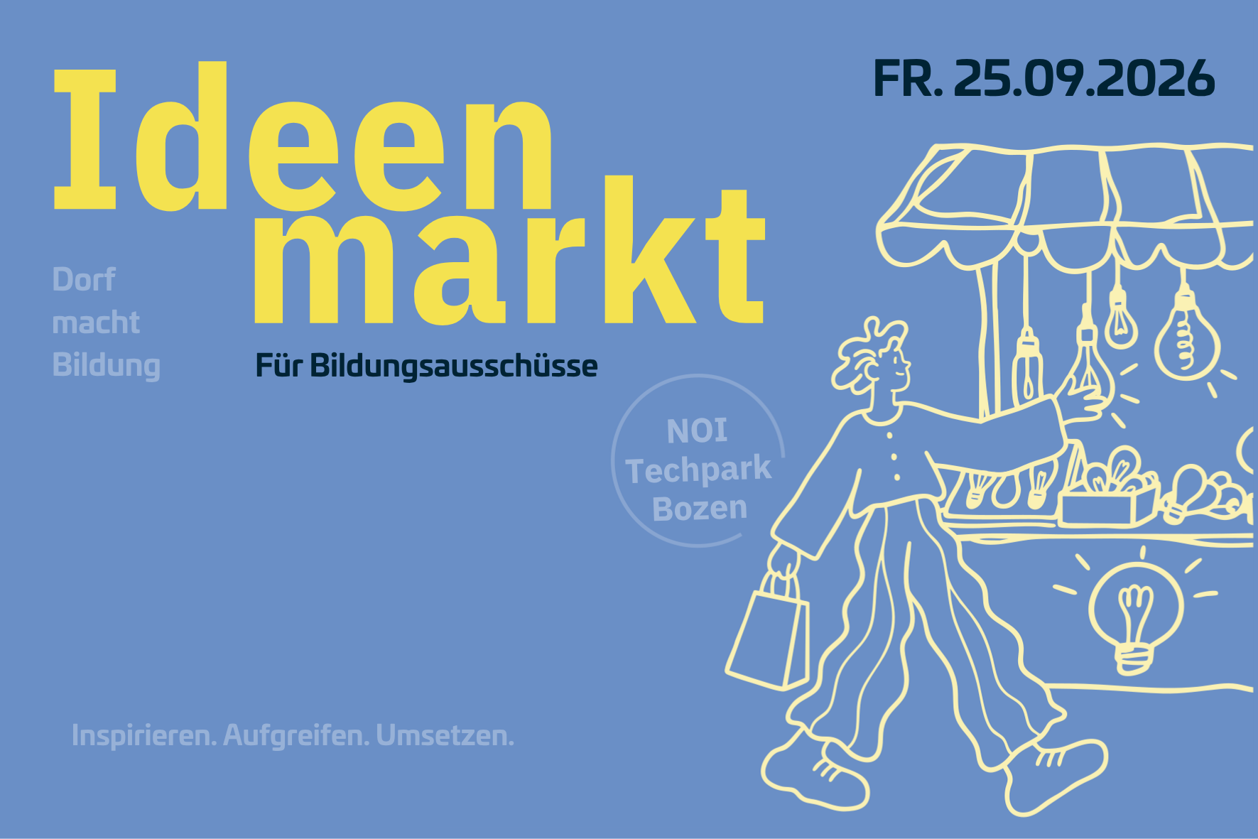 25.09.2026: Ideenmarkt für Bildungsausschüsse (Grafik Flyer: effekt)