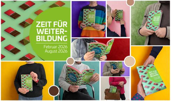 Die neue Broschüre Zeit für Weiterbildung (Februar–August 2026), bietet einen umfassenden Überblick über das vielfältige Weiterbildungsangebot im Land und lädt dazu ein, Horizonte zu erweitern und neugierig zu bleiben. Von Sprachen über Kultur bis KI – Bildung wird zum Schlüssel für Wandel und Miteinander. (Foto: Amt für Weiterbildung und Sprachen)