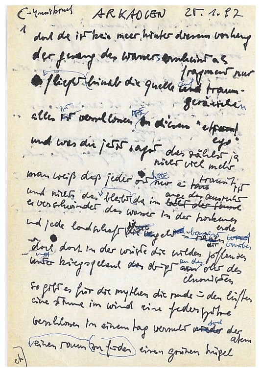 Gerhard Kofler, Arkadien, 1997, Faksimile