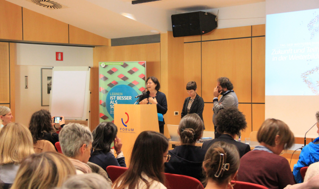 Eröffnung Anika Michelon Donatella Richetto e Luca Bizzarri (Foto: LPA/Amt für Weiterbildung und Sprachen)