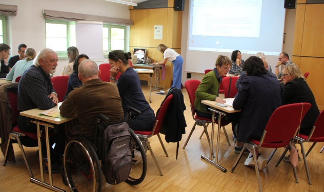 Workshop mit Irene Cennamo (Foto: LPA/Amt für Weiterbildung und Sprachen)