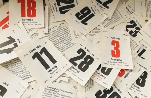 Terminkalender. Bild von HIbiki Usui auf Pixabay.