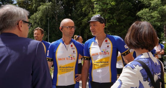 Präsident Transplant Sport Club Marco Panizza (li.), Vizepräsident Eugen Vikoler