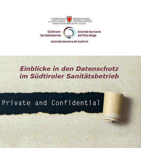 Folder - Einblicke in den Datenschutz im Südtiroler Sanitätsbetrieb