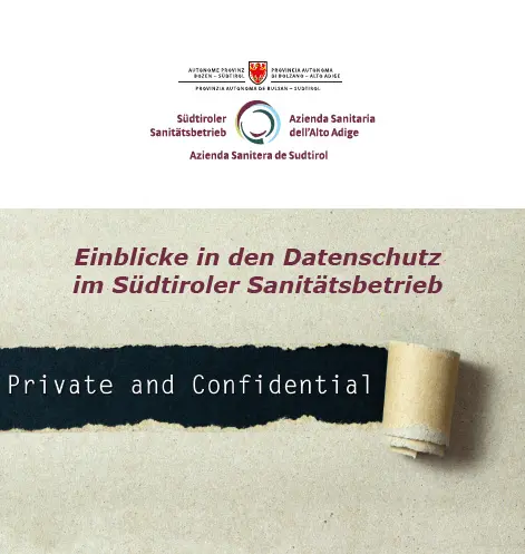 Folder - Einblicke in den Datenschutz im Südtiroler Sanitätsbetrieb