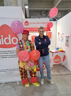 Gianfranco Maffei bei einer Veranstaltung der AIDO (Italienische Vereinigung der Organspender)