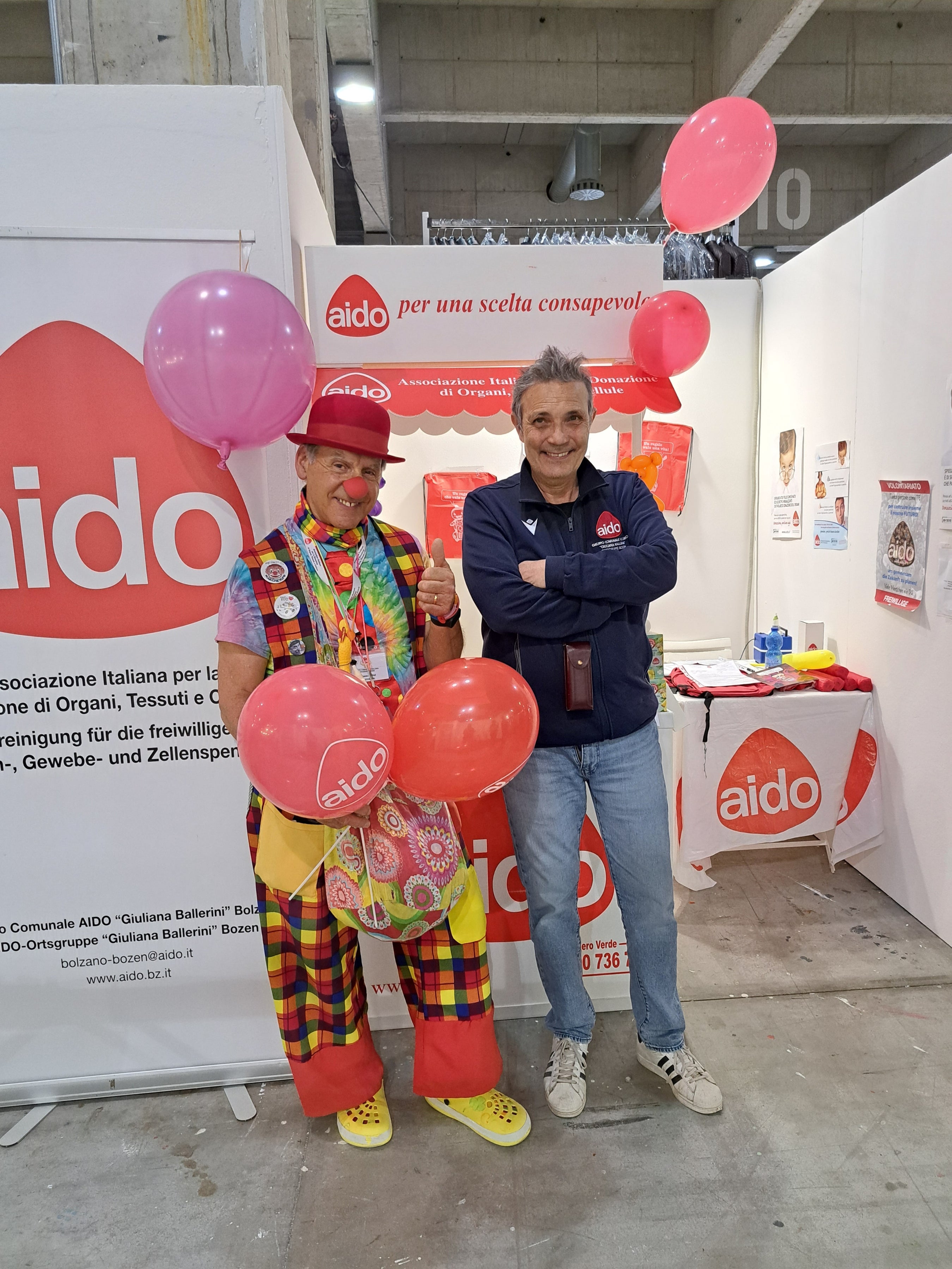 Gianfranco Maffei bei einer Veranstaltung der AIDO (Italienische Vereinigung der Organspender)