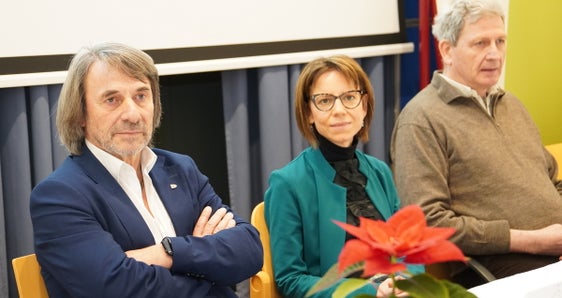 (v.l.) Hubert Messner, Elisabeth Montel, Josef Widmann