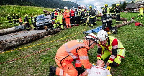 Vorbereitung auf Olympia 2026: Großübung in Antholz (Foto: Ivo Corrà)