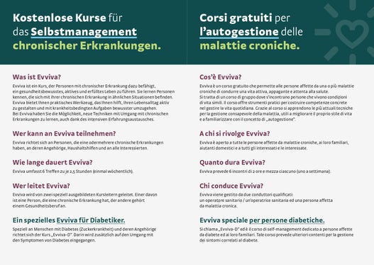 Evviva: Kostenlose Kurse für das Selbstmanagement chronischer Erkrankungen