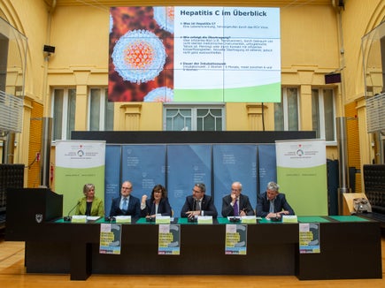 Die Pressekonferenz zur Vorstellung des Hepatitis-C-Vorsorge