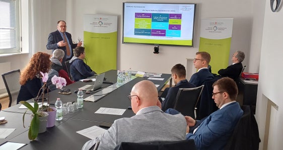 Generaldirektor Christian Kofler begrüßte die Gäste aus Berlin