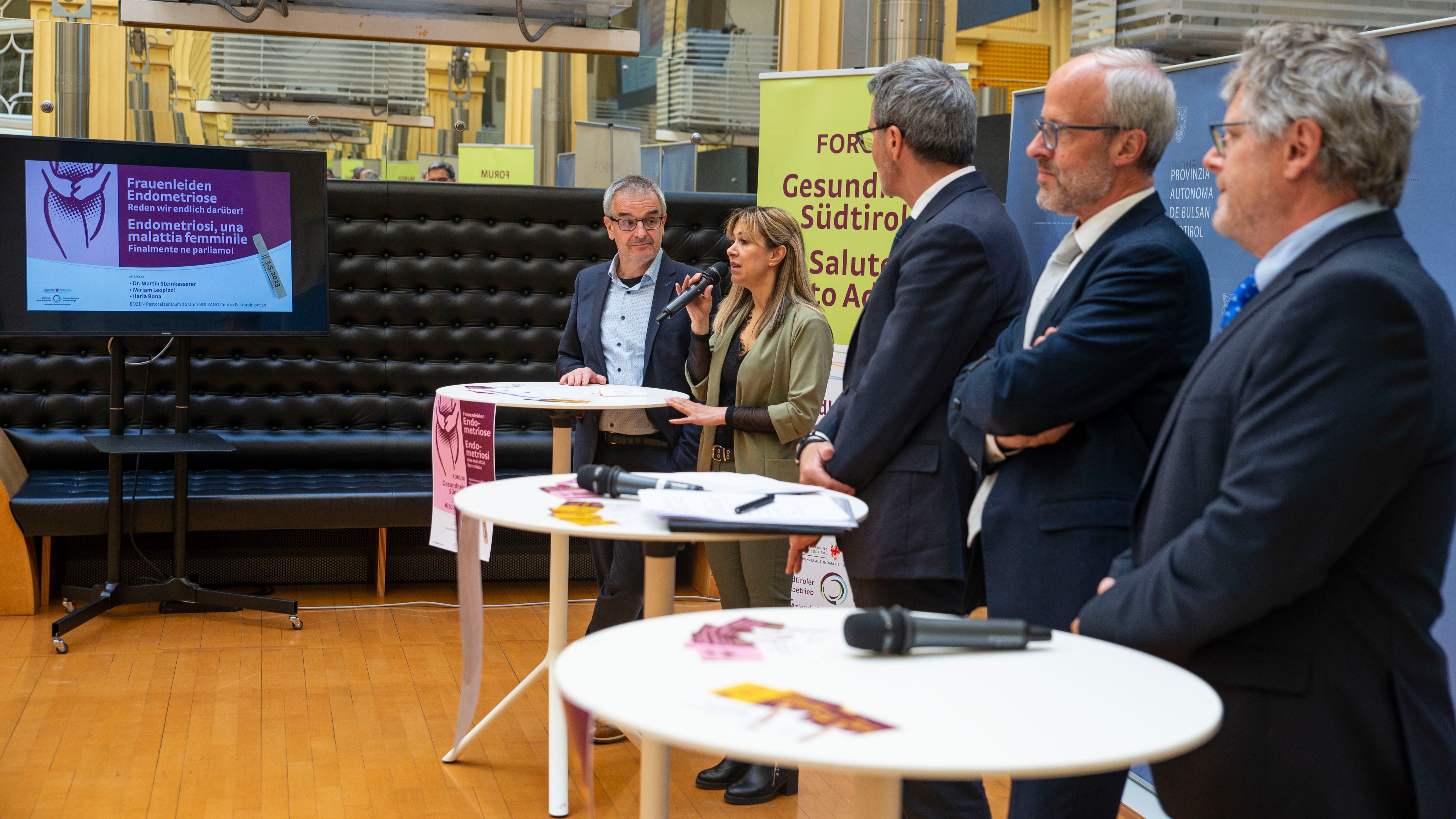 Miriam Leopizzi parla dell'associazione Endometriosi Noi con Voi. Foto: LPA: Fabio Brucculeri