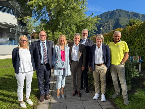 v.l.n.r.: Francesca Lubian, Christian Kofler, Alessia Toniatti, Marco Maffeis (KCS), Michael Mayr, Hubert Messner und Umberto Tait