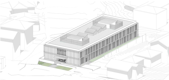 Das neue Gemeinschaftshaus in Leifers mit ambulanten und sprengelbasierten Gesundheits und Sozialdiensten.