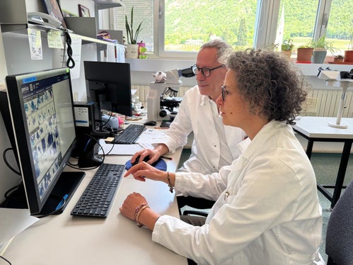 La Primaria Dott.ssa Esther Hanspeter ed il Medico specialista Dott. Giovanni Negri (Foto: Esther Hanspeter)