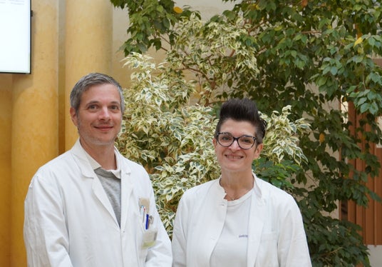 Lorena Leoni mit Primar Michael Kob