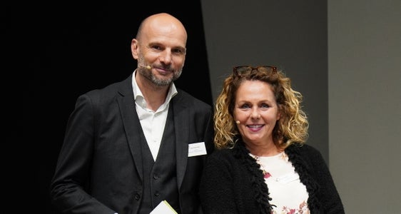 Die Moderatoren des Abends:  Martin Matscher und Silvia Manzini