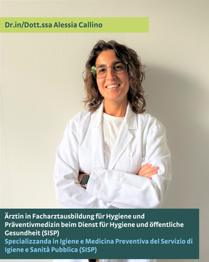 Dr.in Alessia Callino, Ärztin in Facharztausbildung für Hygiene und Präventivmedizin beim Dienst für Hygiene und öffentliche Gesundheit (SISP) und Mitglied der Organisatorengruppe der HPV-Kampagne