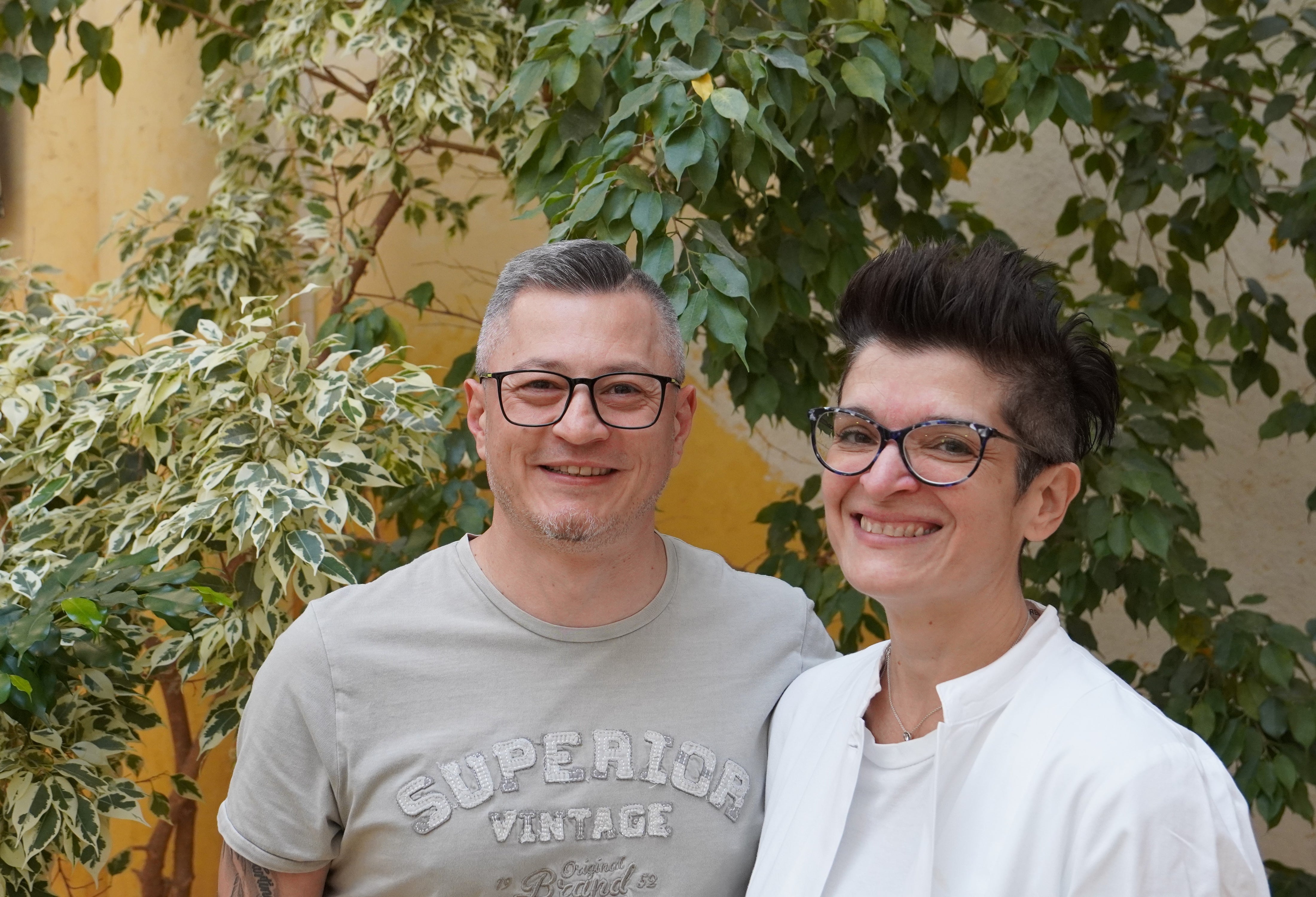 Lorena mit ihrem Partner Maurizio