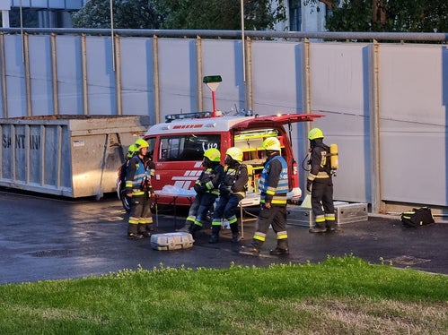 Arrivo dei Vigili del Fuoco (foto: Stefan Ceska, VF Merano)