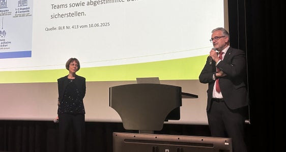 Dott.ssa Elisabeth Montel, dott. Michael Mayr (Foto: Sabes/Maurizio Pilia)