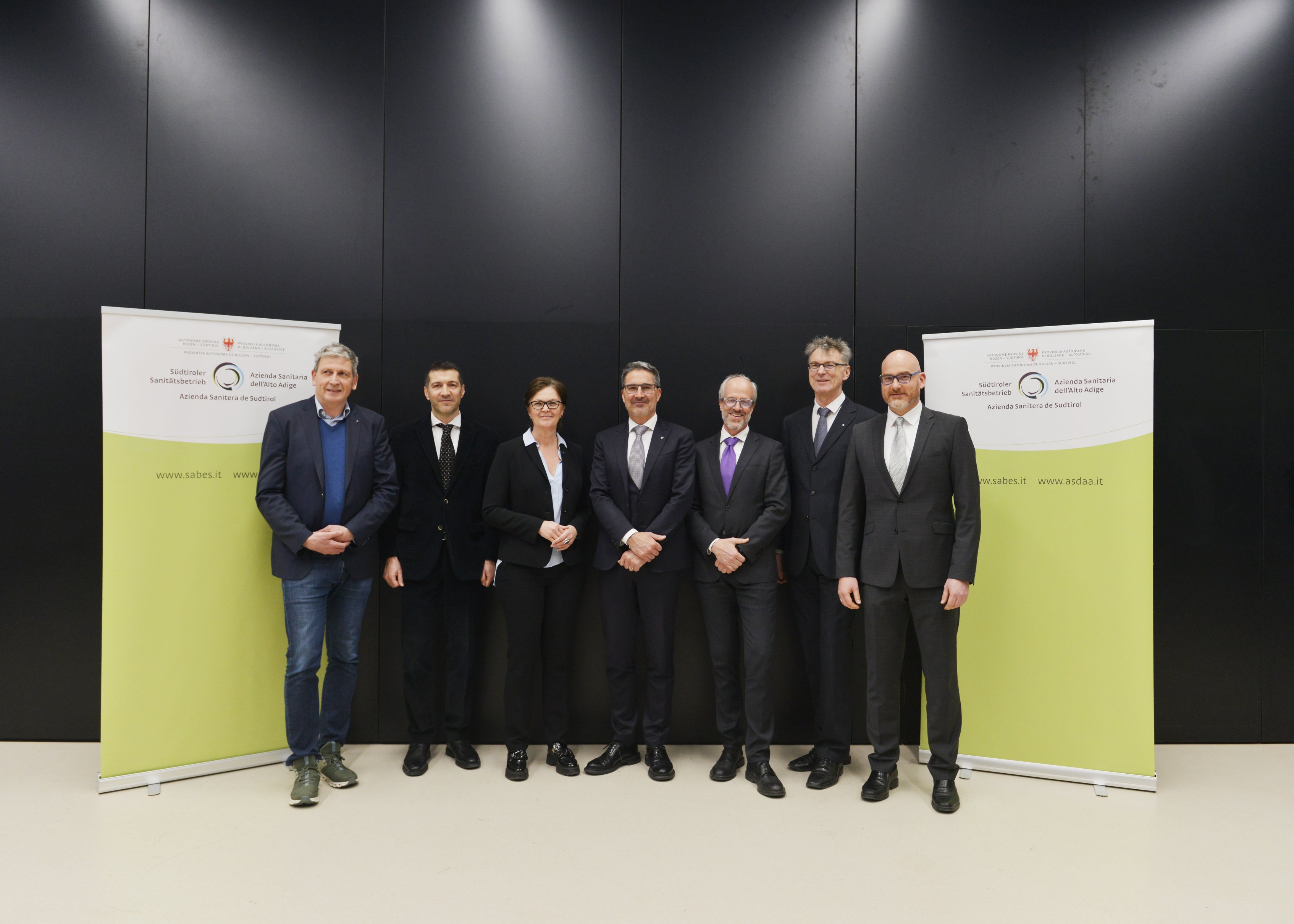 Josef Widmann, Gilbert Spizzo, Lydia Gruber, Arno Kompatscher, Florian Zerzer, Ludwig Aigner, Michael Mian