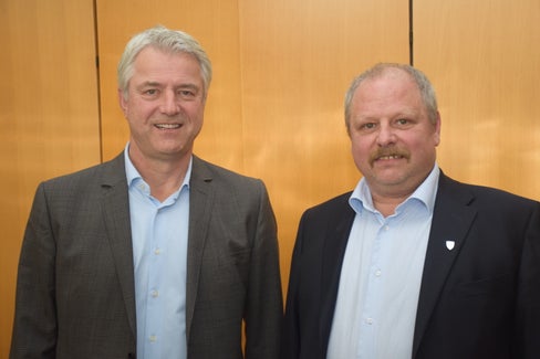 Primar Guido Schumacher (li) und Primar Michael Engl